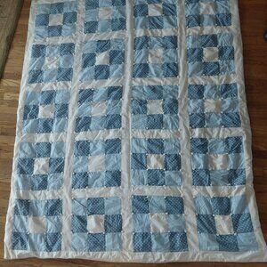 Vintage Handmade Quilt Twin Size One-of-a-Kind Unique